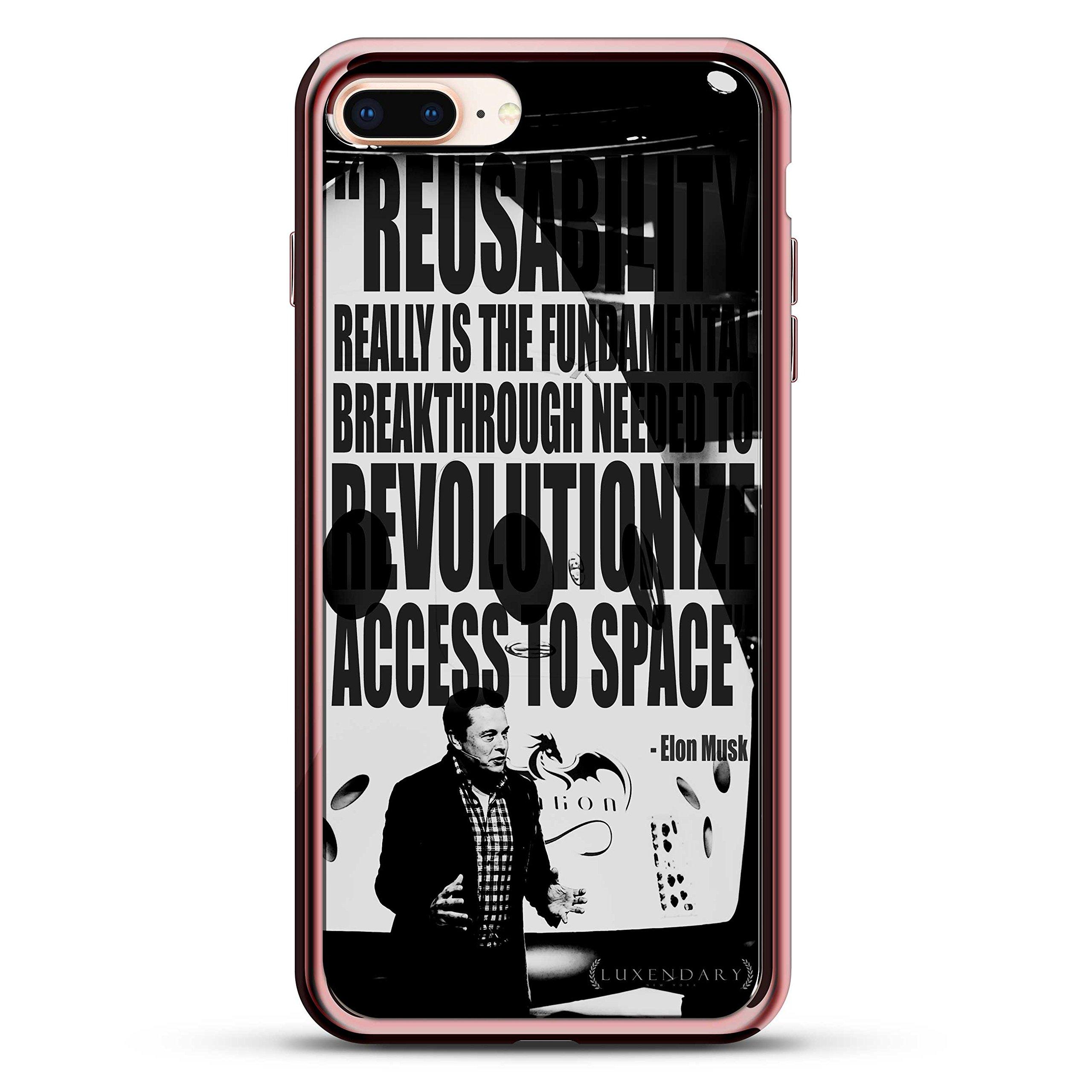 Luxendary Elon Musk Quote Design Chrome Series Case for iPhone
