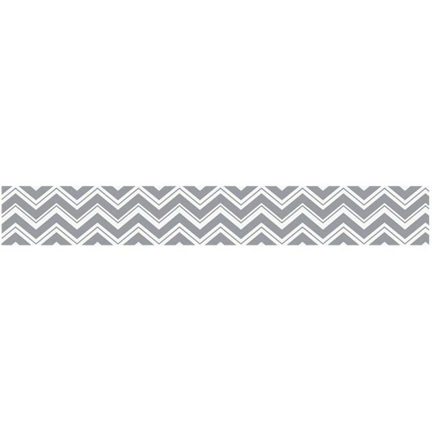 Zig Zag Black and Gray Wallpaper Border by Sweet Jojo Designs 630x630