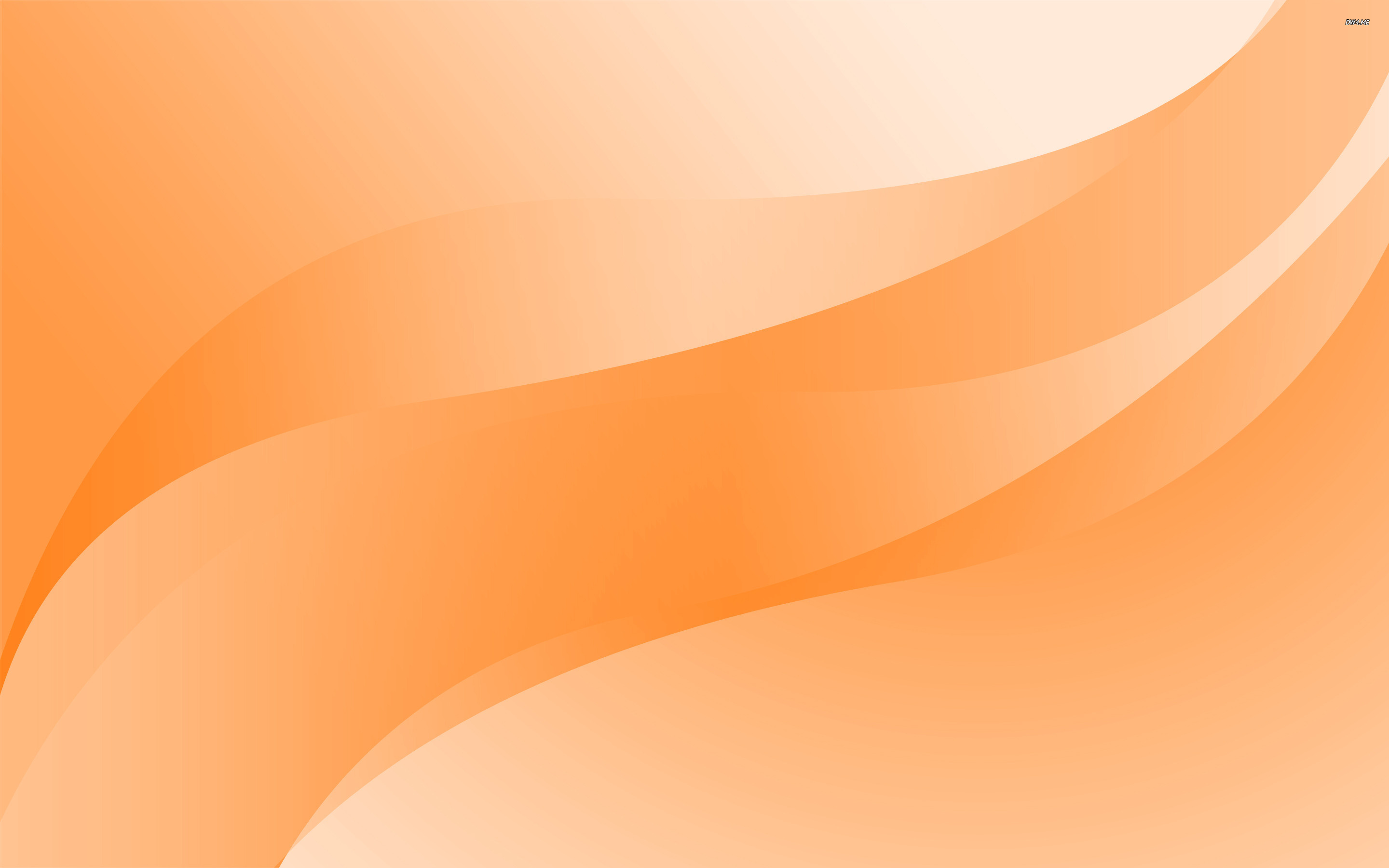 Orange Curves Wallpaper Abstract