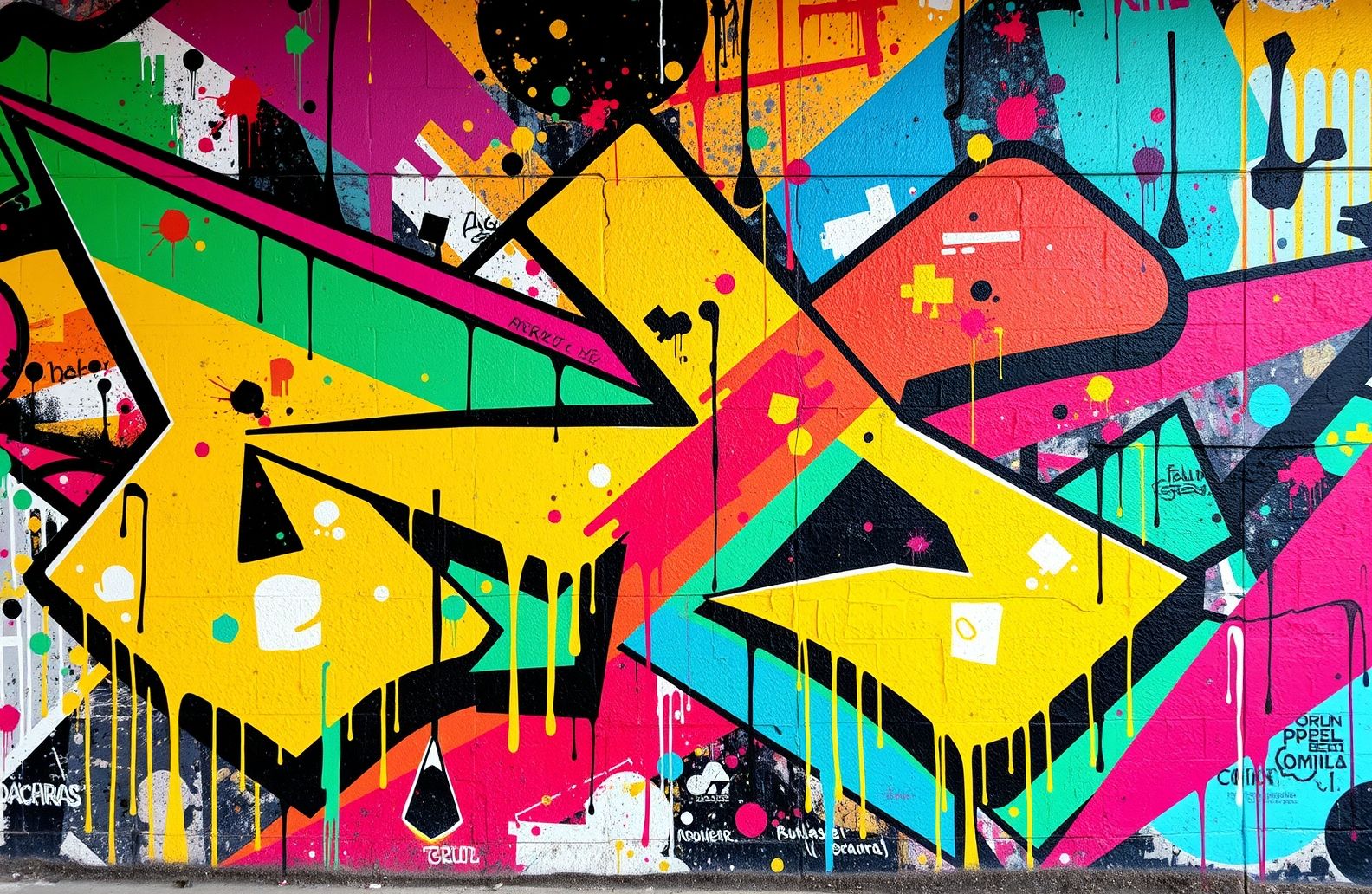 Abstract Graffiti Wallpaper