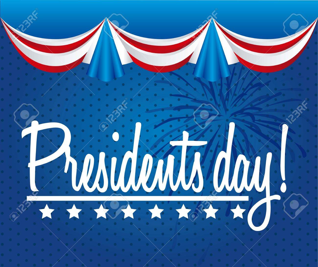 Presidents Day Background United States Vector Illustration