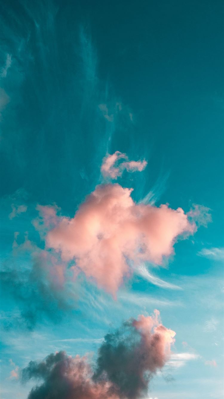 Blue Sunny Sky iPhone Wallpaper