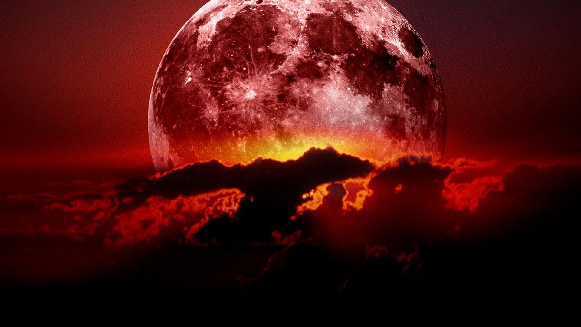 Lunar Eclipse Wallpaper HD Blood Moon