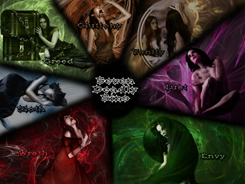 Lust Seven Deadly Sins Sloth Gluttony Pride Greed Wallpaper
