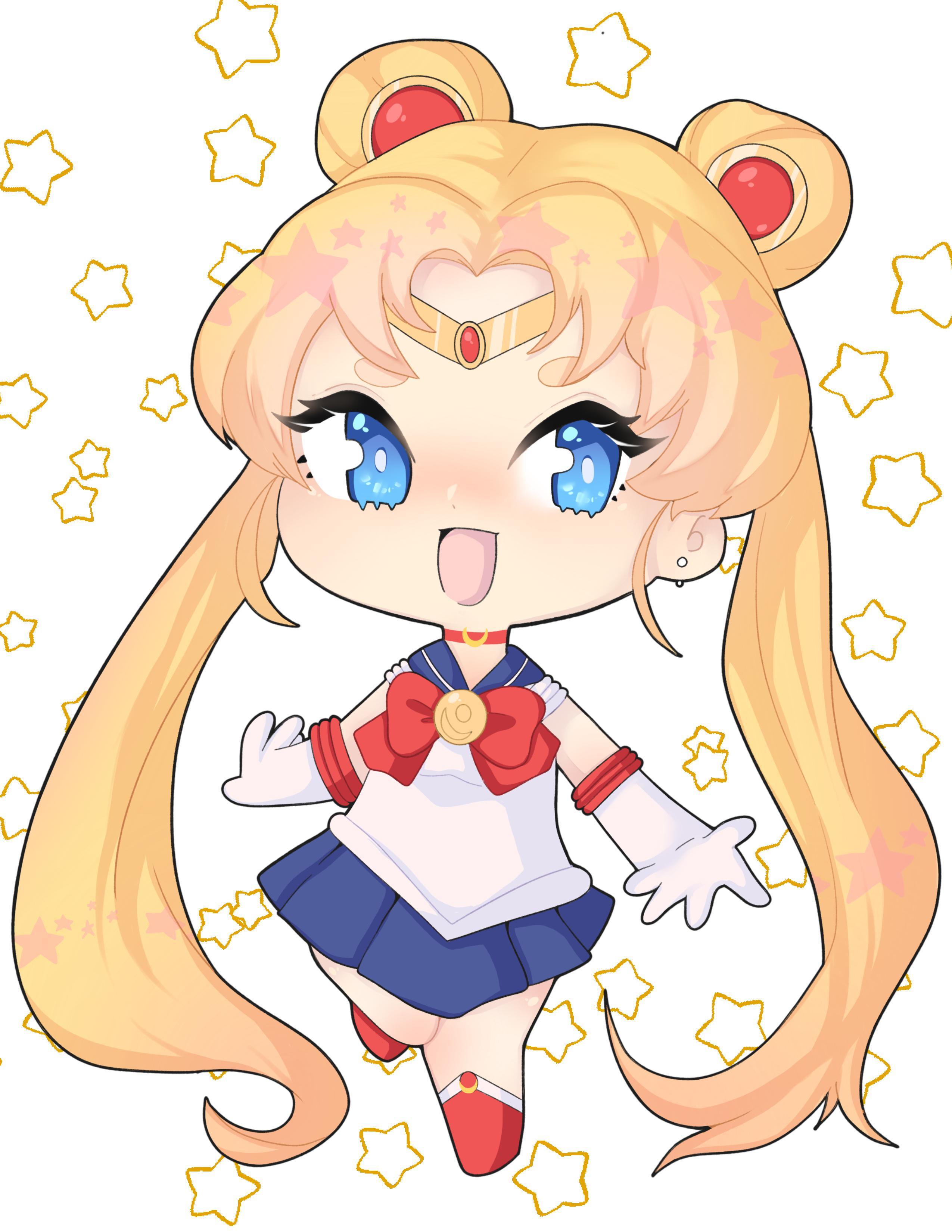 Chibi Sailor Moon artwork is mine rsailormoon
