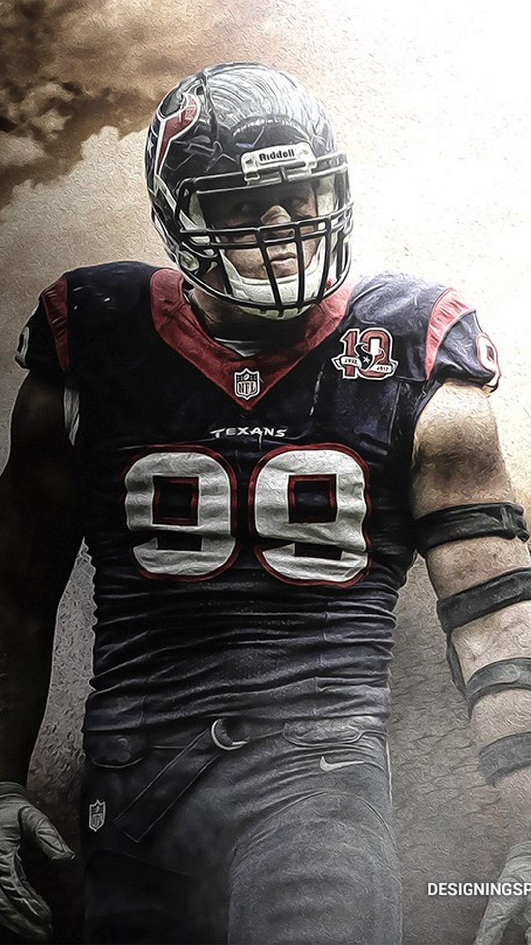 Jj Watt iPhone Screen Lock Wallpaper