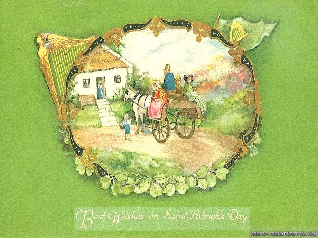 Wallpaper Vintage Saint Patricks Day Cards