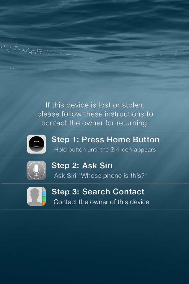iOS 8 Lock Screen Wallpaper Encouraging Return by YJCH0I on