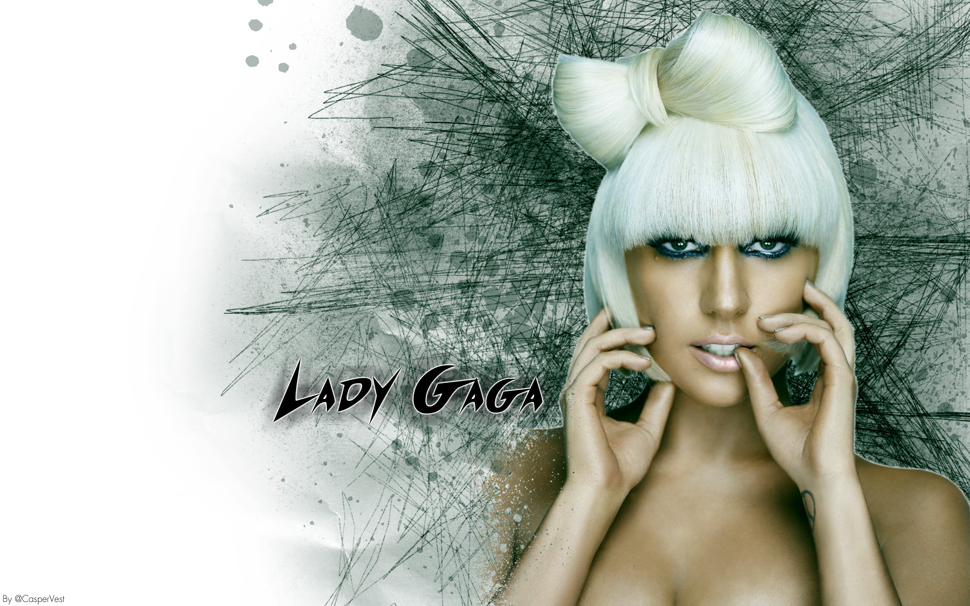 Lady Gaga Doodle Wallpaper