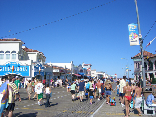 Ocean City Nj Boardwalk In July