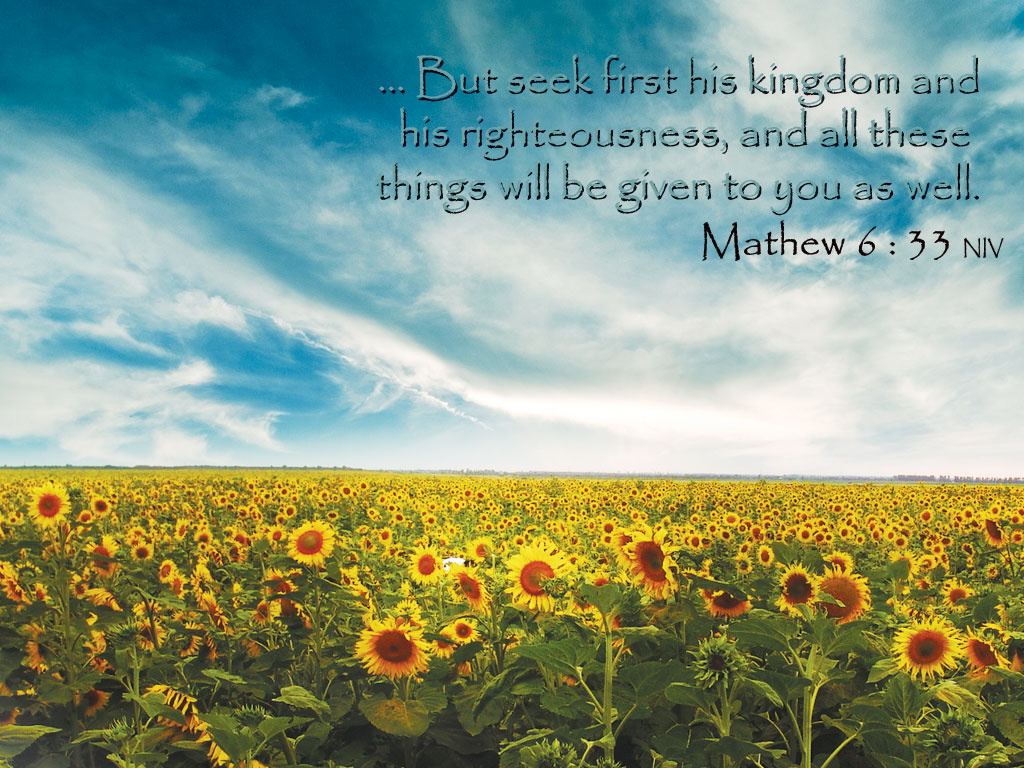 Matthew Seek First The Kingdom Of God Wallpaper Christian