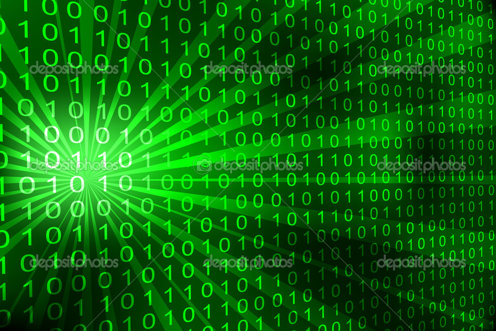 Matrix Binary Code Abstract 3d Vector