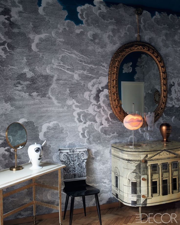Nuvole Wallpaper Elle Decor Cole And Son Cloud House