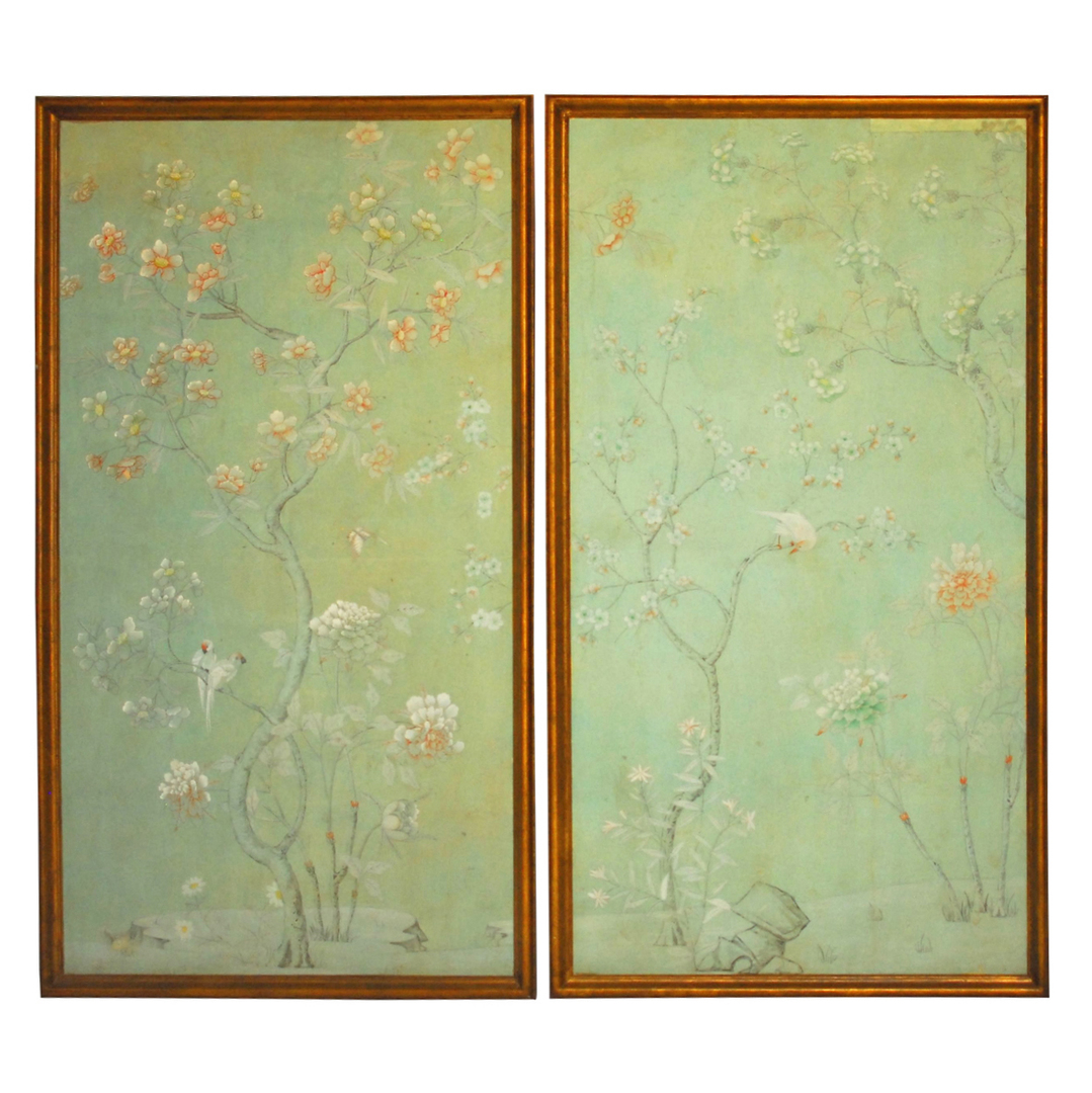 🔥 Free download Chinoiserie Handpainted Silk Wallpaper Grand View ...