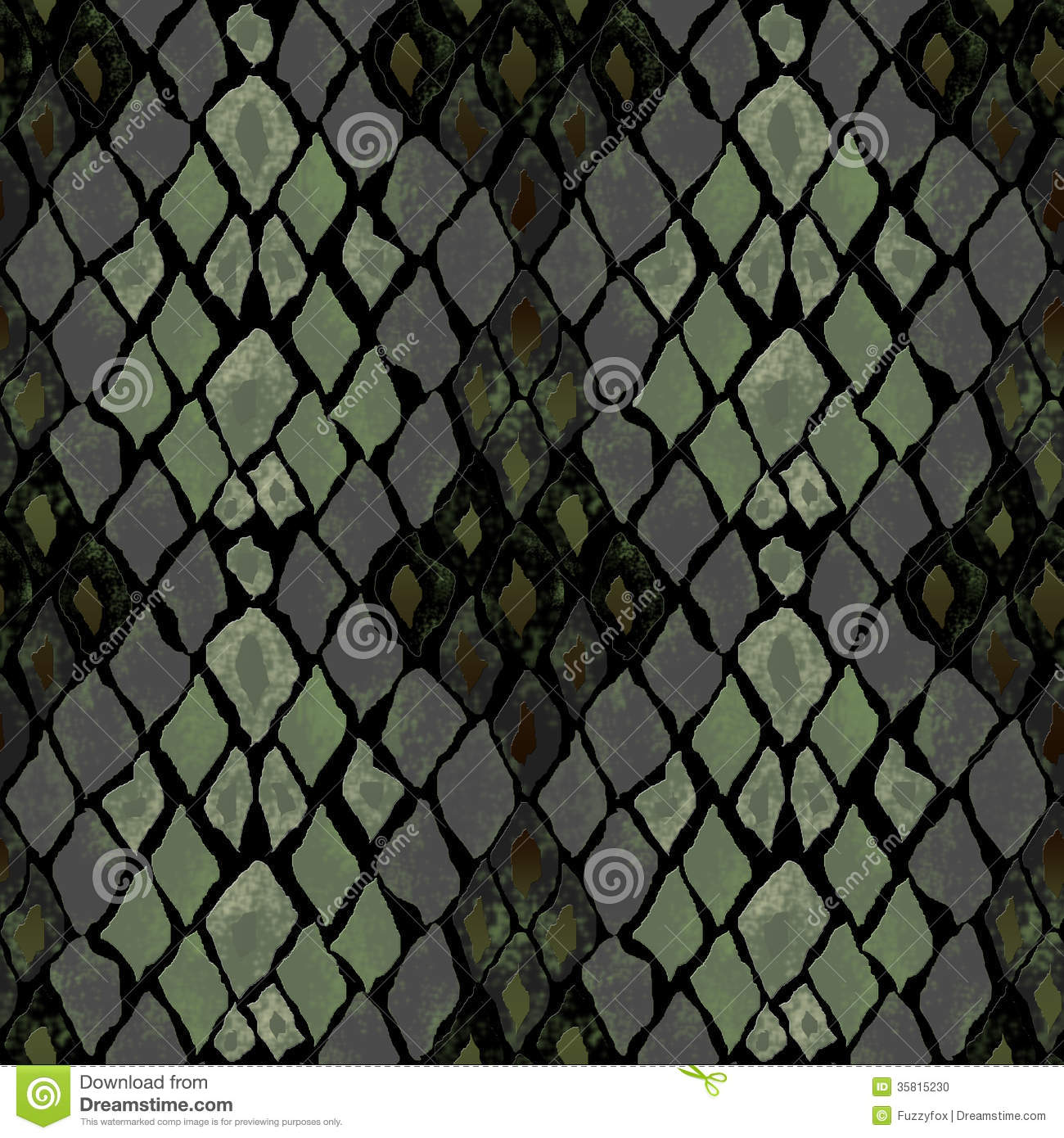 Green Snake Skin Wallpaper Seamless