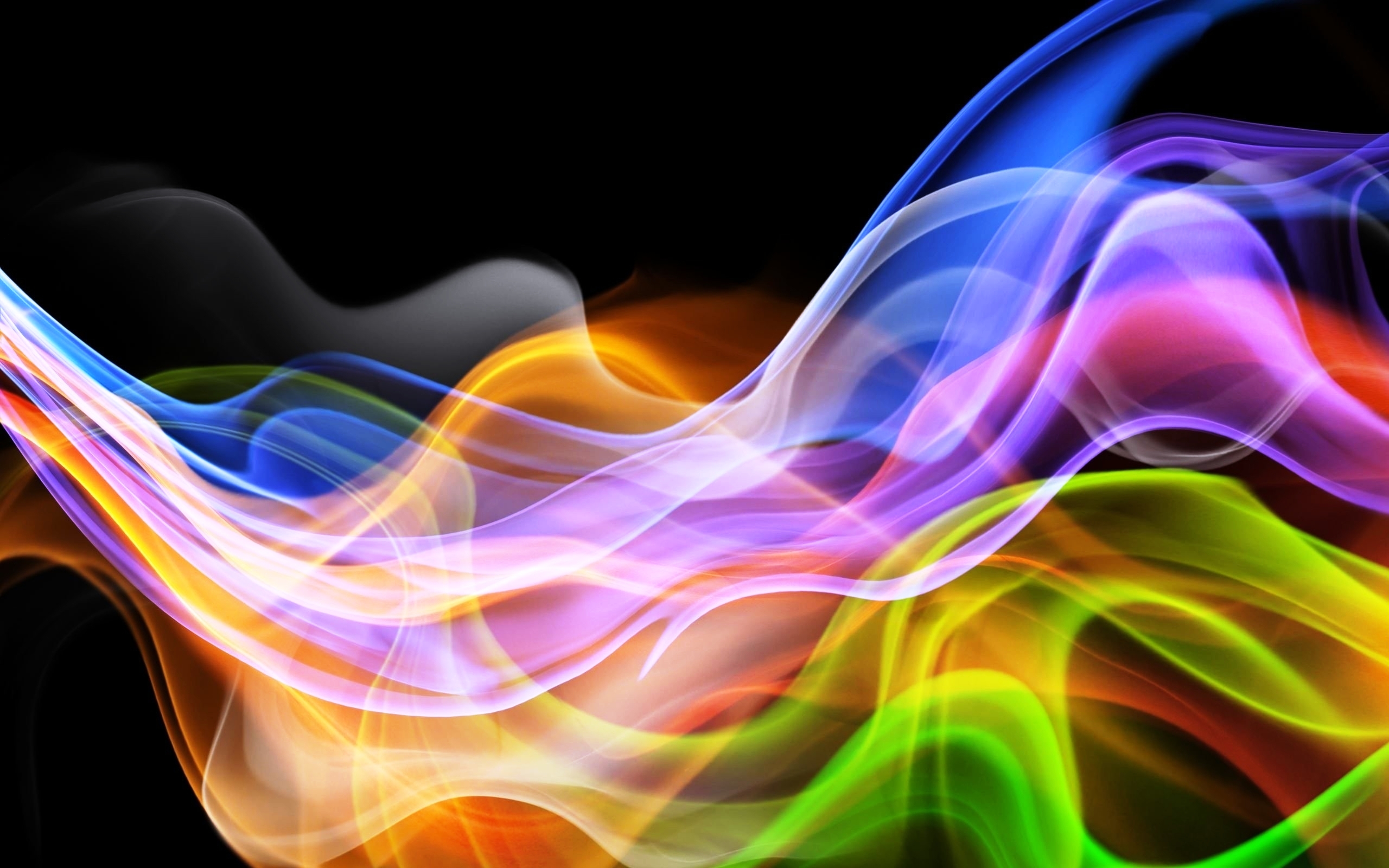 3d Abstract Colorful Smoke Wallpaper Puter Best