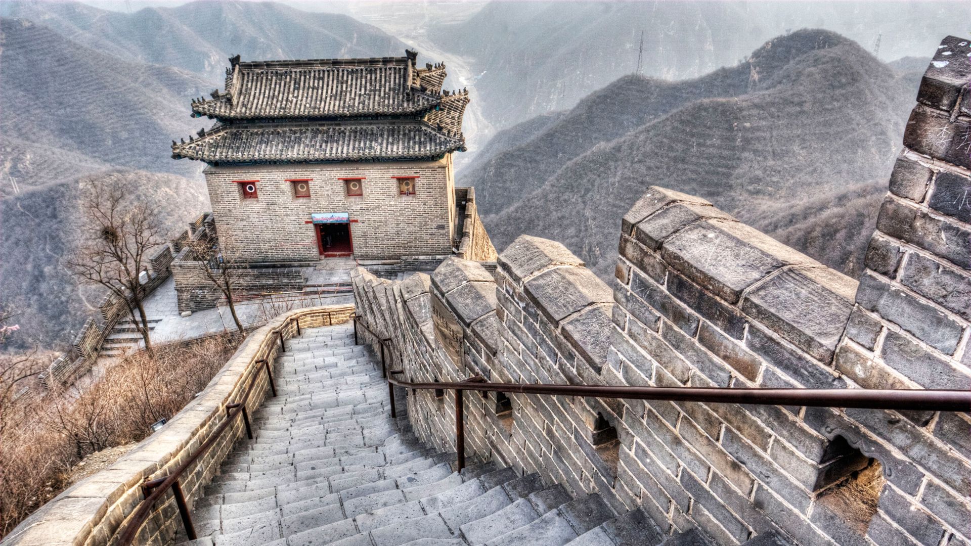 Great Wall Of China Full HD Wallpaper 1080p Beijing