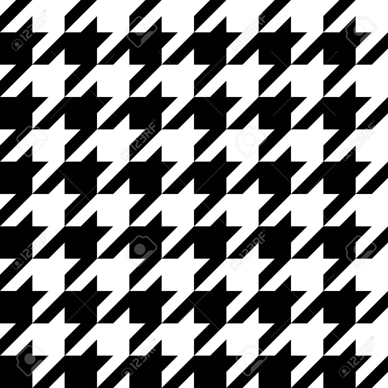 Houndstooth Seamless Pattern Basic And Classic Elegant Background