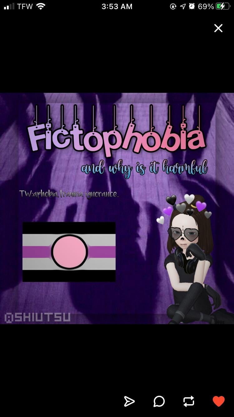 I Found This On Talking About Fictophobia Fictosexual
