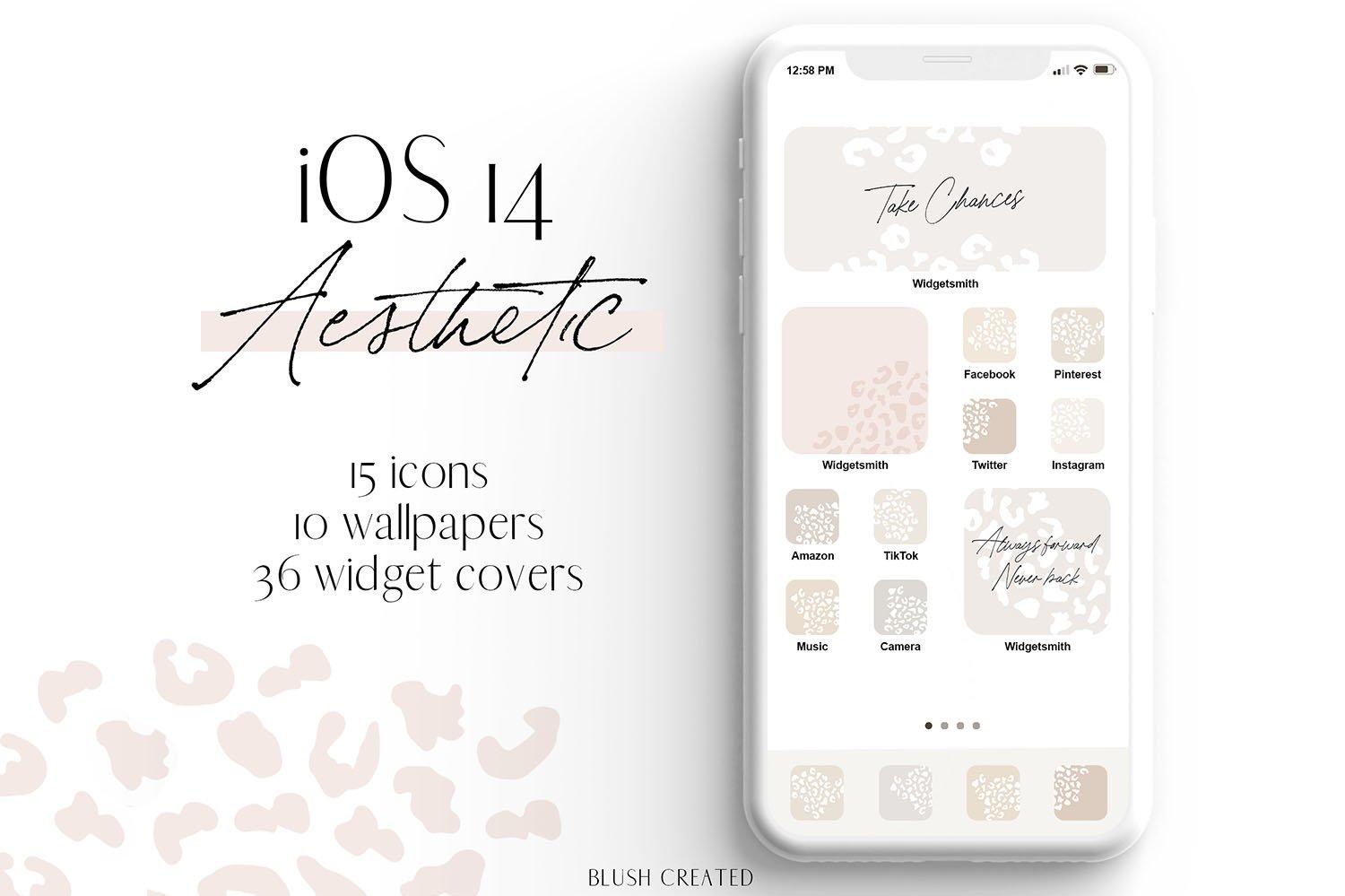 iOS 14 Aesthetic Icons Wallpaper Widget Images 943260
