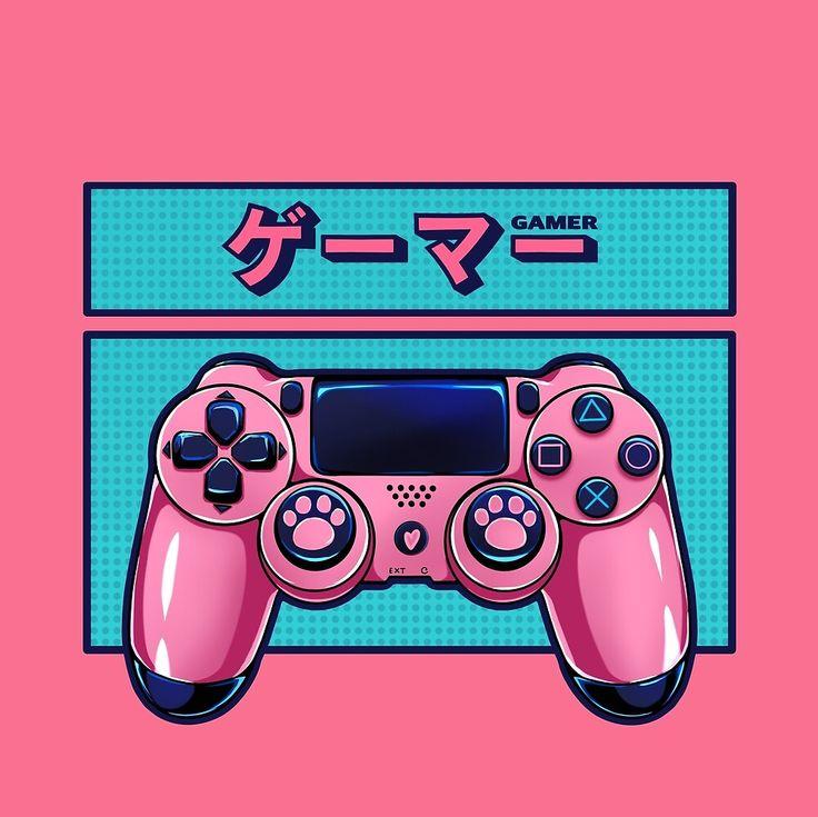 The Cute Pink Controller Design Gamer Girl Games