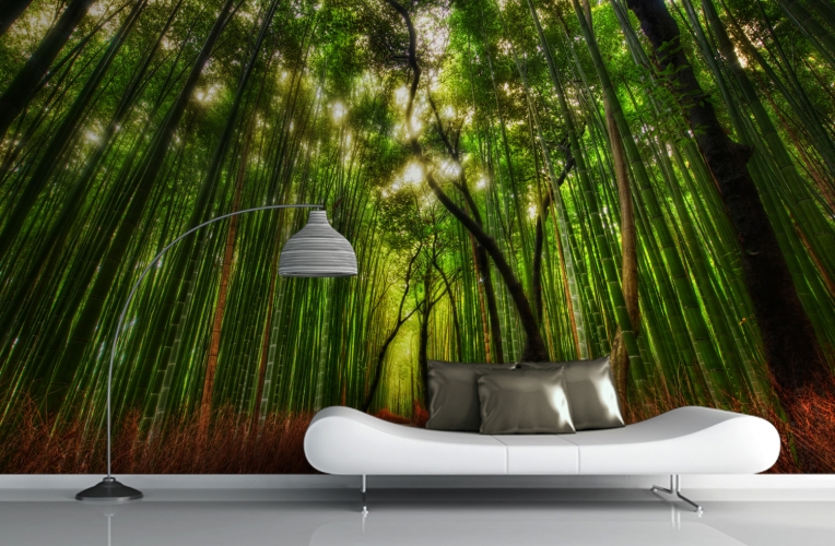 Rising Bamboo Forest Wallpaper Wall Mural Muralswallpaper Co Uk