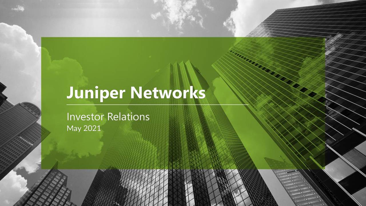 Juniper Works Jnpr Investor Presentation Slideshow Nyse
