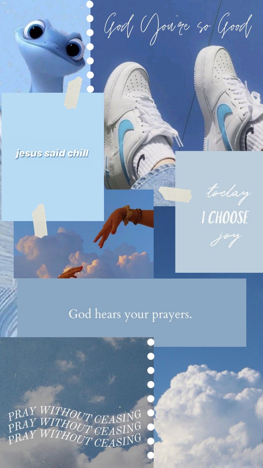 Sky Blue Christian Aesthetic Wallpaper