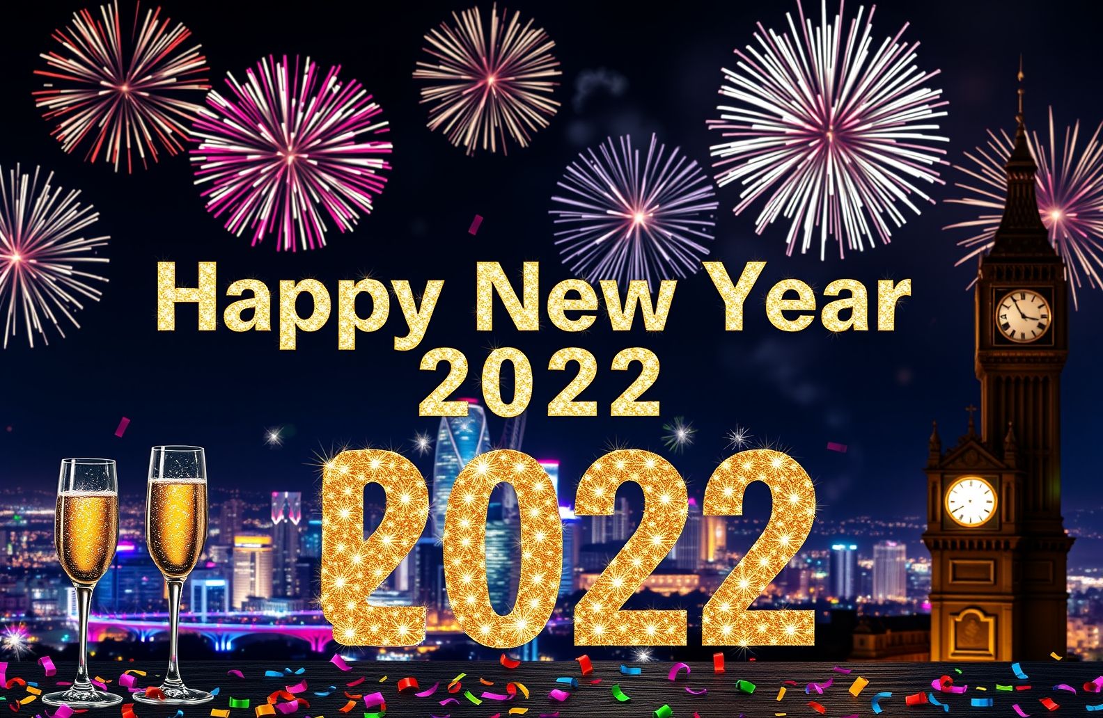 Happy New Year HD Wallpaper