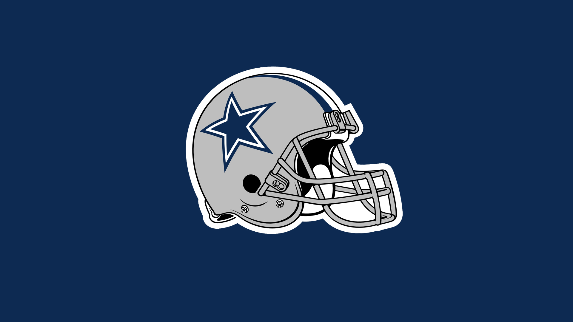 Nfl Dallas Cowboys Helmet Blue Back HD