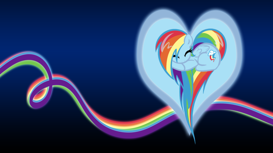 Rainbow Dash Heart Bg By Sirpayne