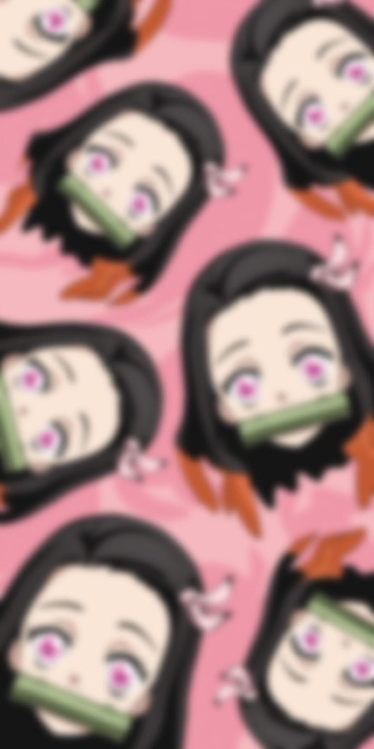 Demon Slayer Wallpaper With Nezuko Cute Anime For Phone