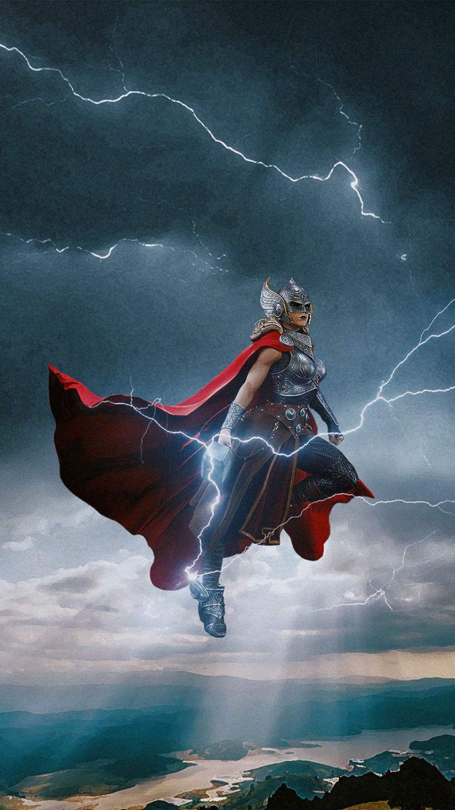 Female Thor iPhone Wallpaper