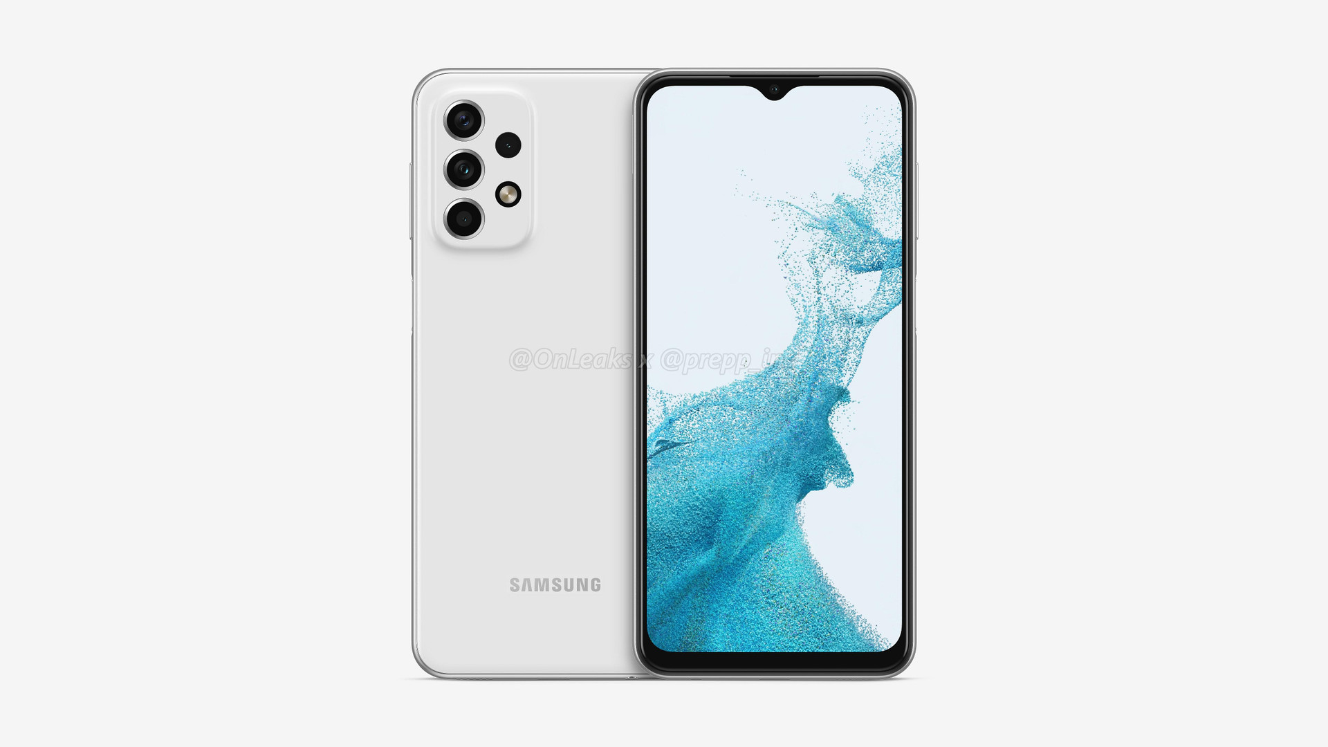 Samsung Galaxy A23 renders leak showing a familiar design