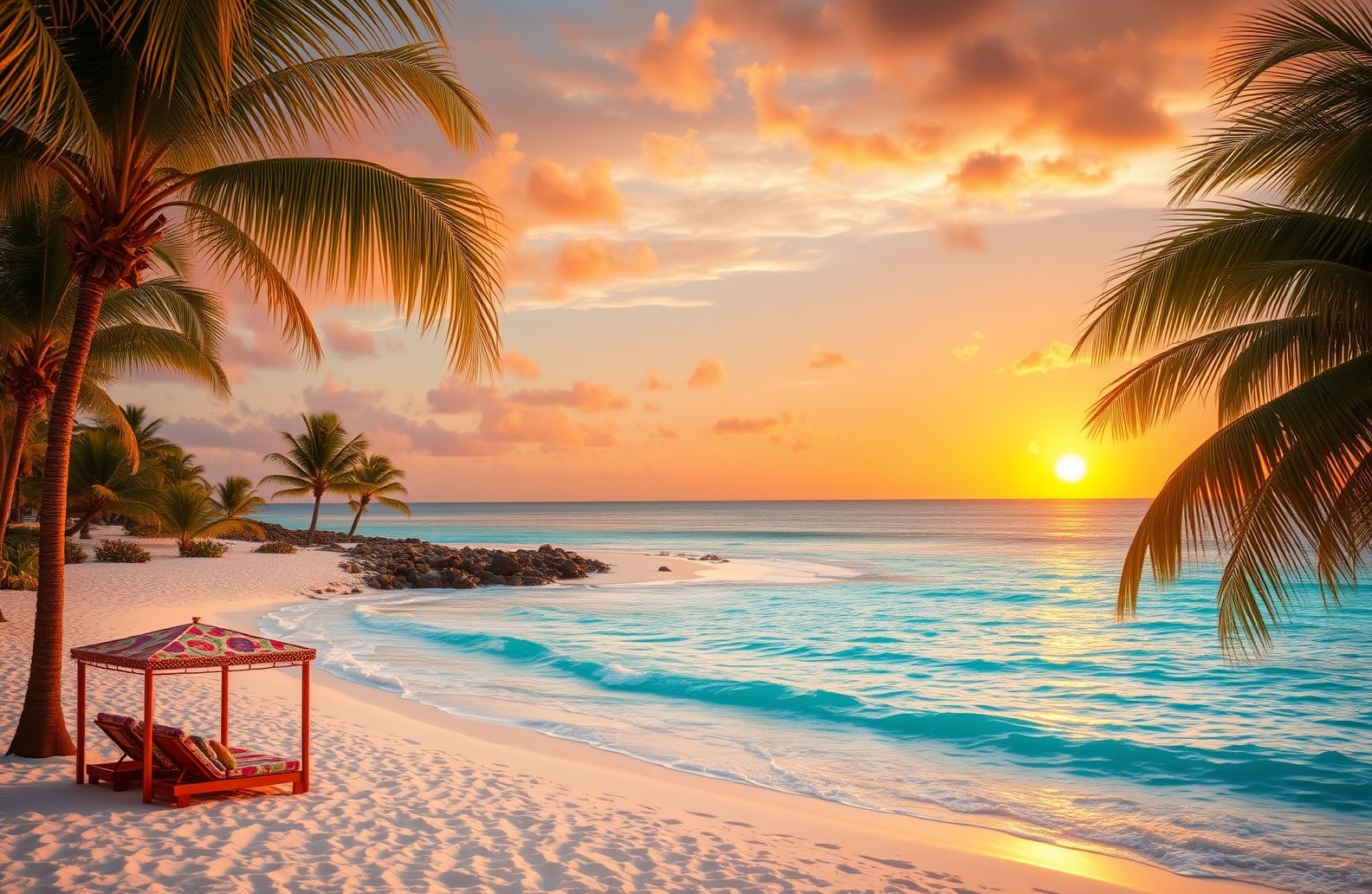 Beach Resort Wallpaper