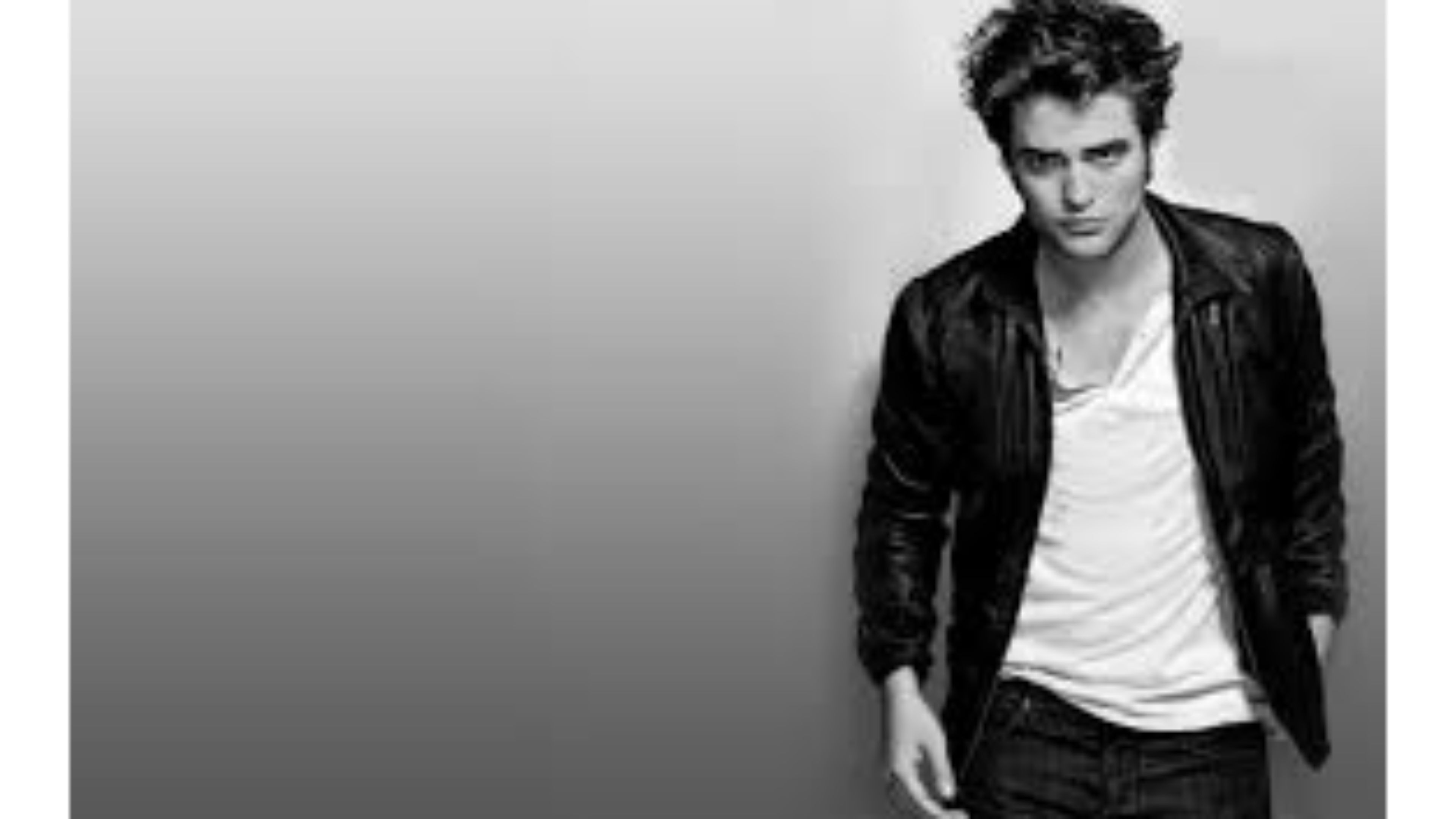 Black And White 4k Robert Pattinson Wallpaper