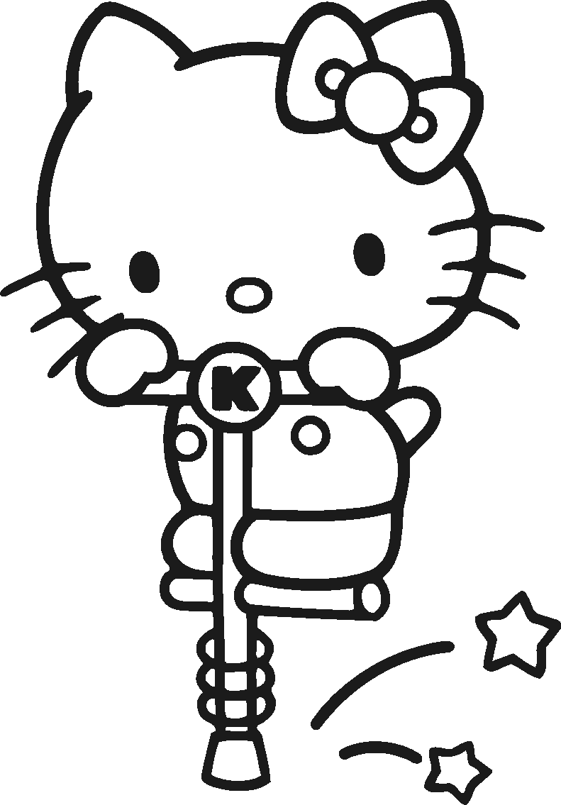 Free download Hello kitty coloring pages wallpapers [791x1135] for your