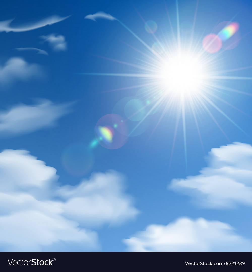 Sunshine Background Poster Royalty Vector Image
