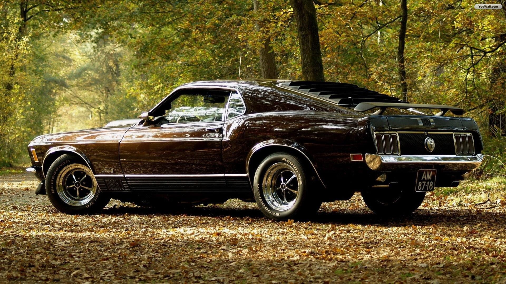Classic Muscle Car Ford Mustang Wallpaper HD Background