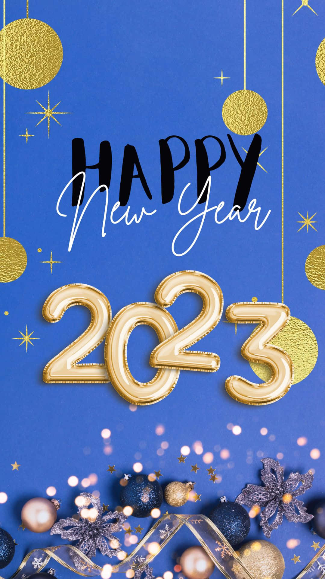 Happy New Year Phone Wallpaper