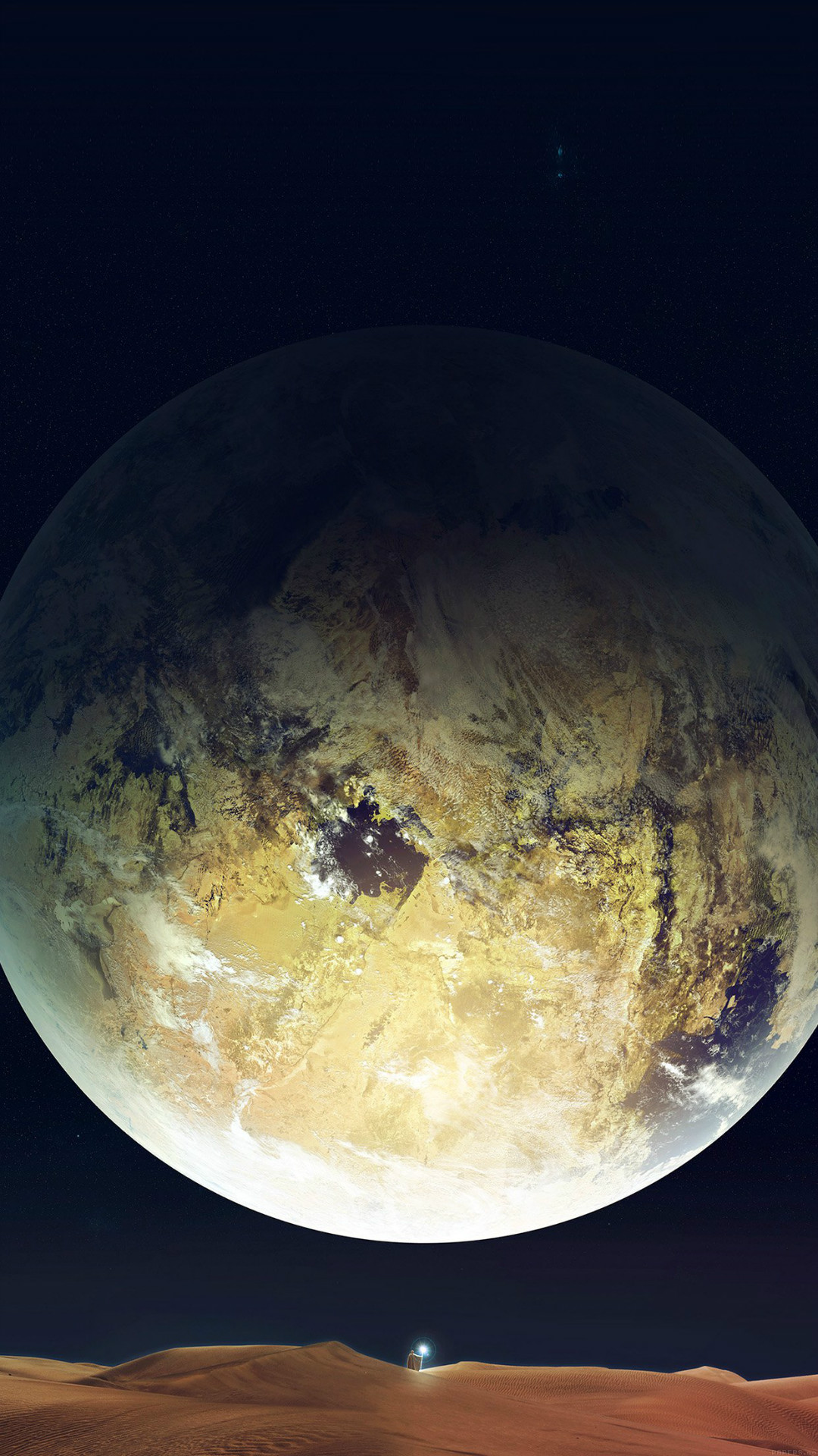 Story Dark Earth Star iPhone Wallpaper