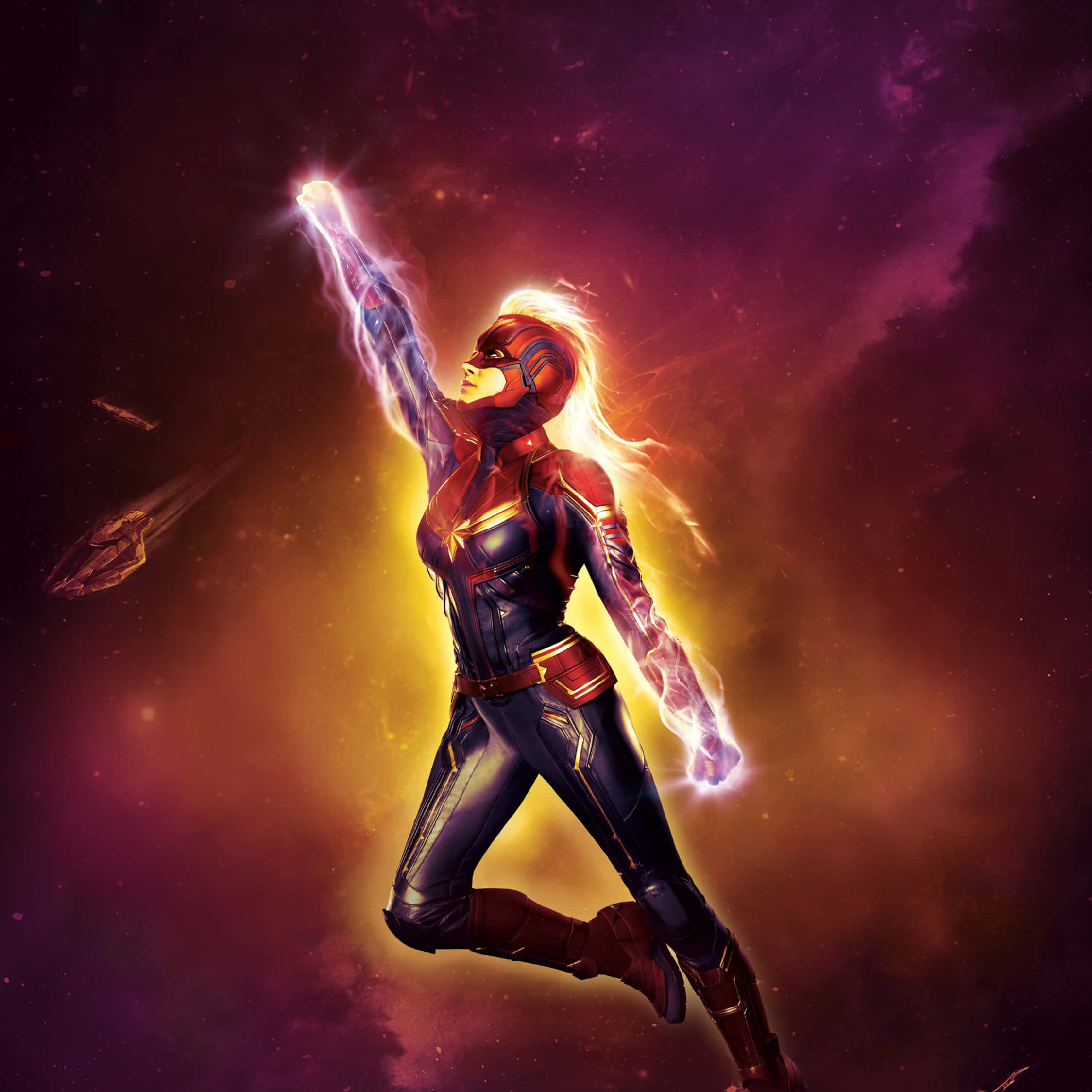 Captain Marvel iPad Wallpaper