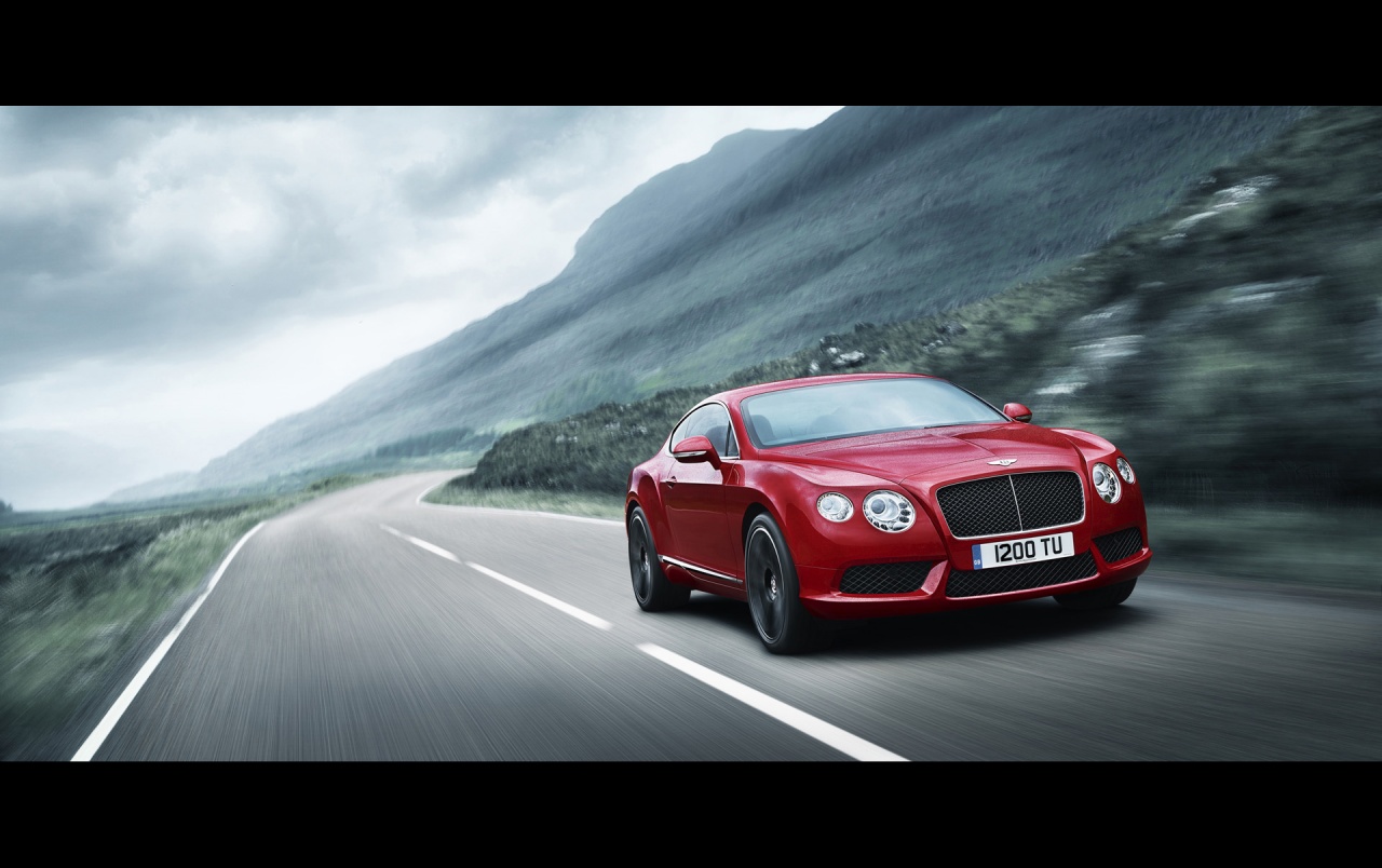 Bentley Continental Gt V8 Red Speed Wallpaper