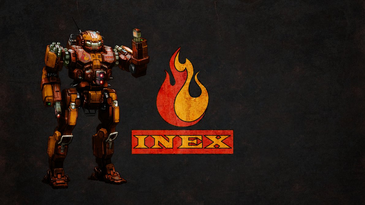 Wallpaper Mwo Firestarter And Inex Logo By Odanan