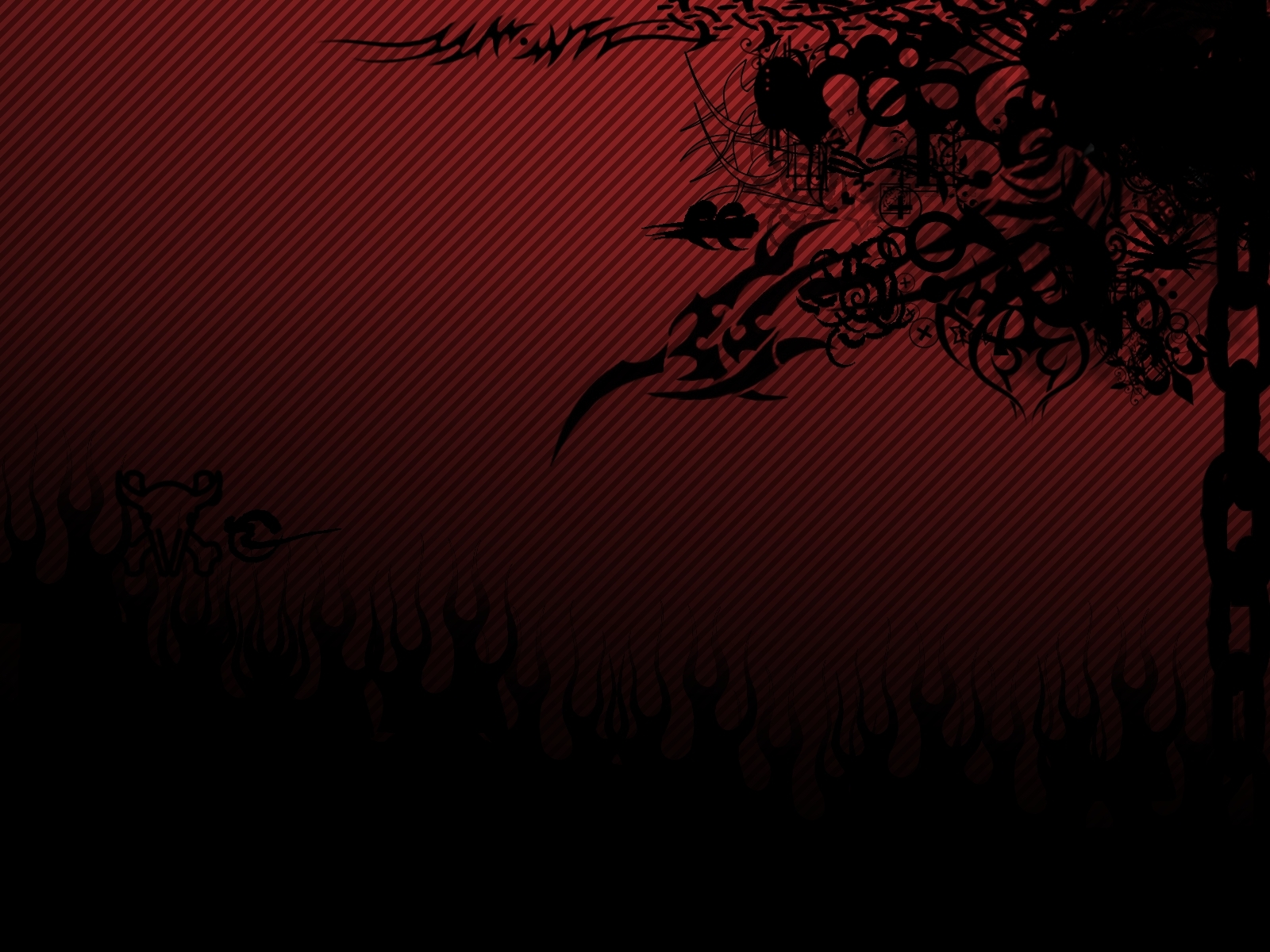 Black Wallpaper Red And