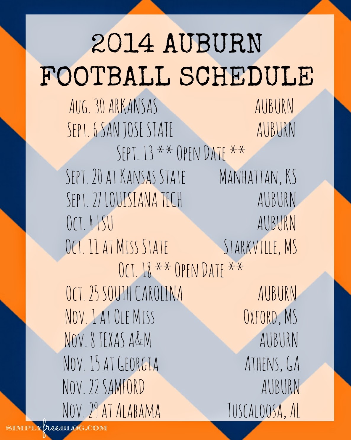 Alabama Football Schedule Wallpaper