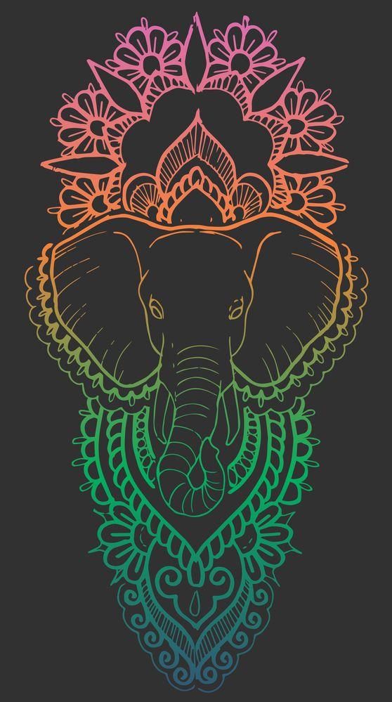 Elephant Mandala Tank Top By Holly Astral Drawing