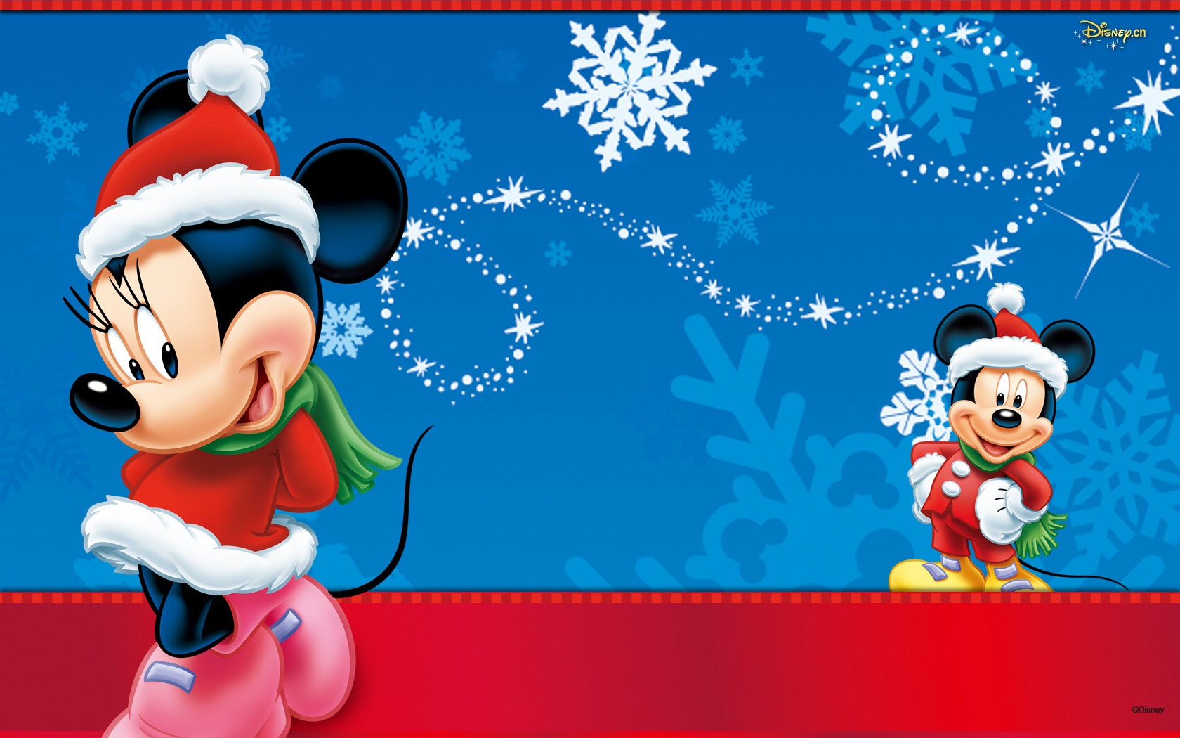 Mickey Loves Minnie Christmas Wallpaper Cartoons