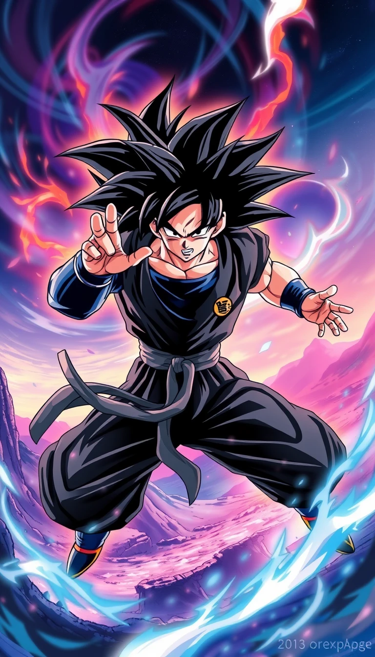 Black Goku Mobile Wallpaper