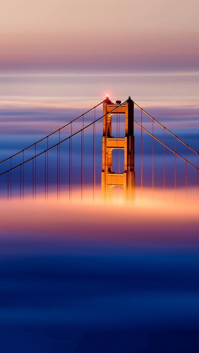 Golden Gate Bridge Clouds iPhone wallpaper   IPhone Wallpapers